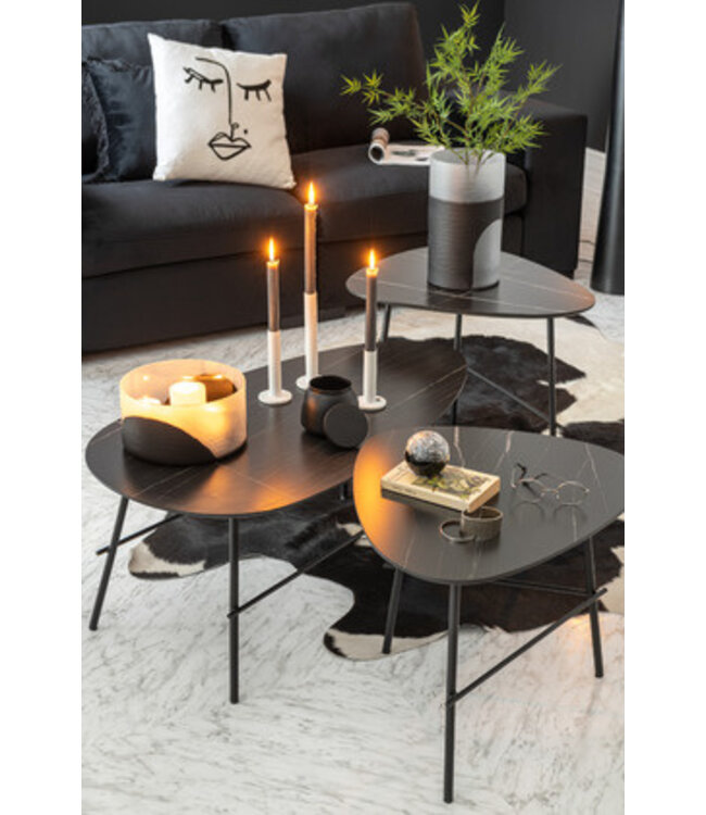 Opbergpot metaal zwart L