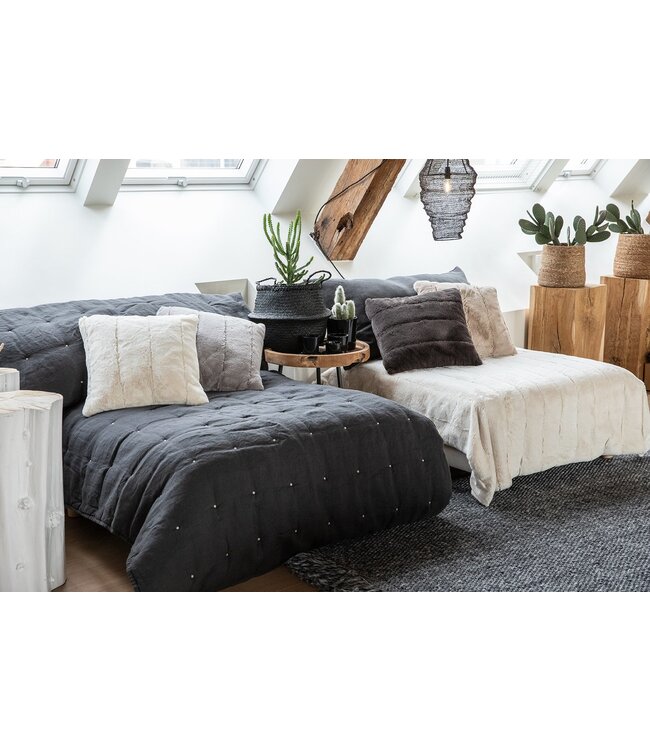 Plaid Asha Sneeuwworp in ecru