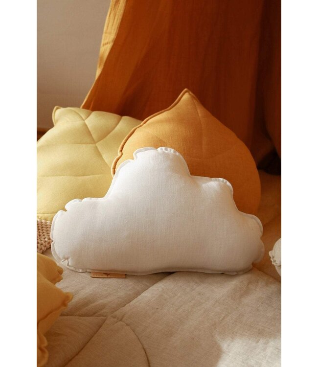 Sierkussen wolk in zand, linnen