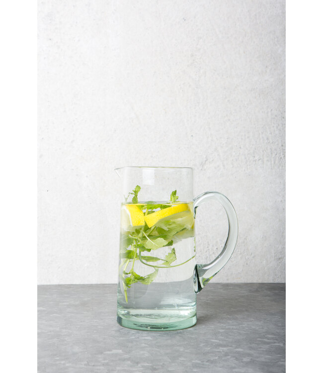 Karaf, gerecycled glas Ø10x19 cm