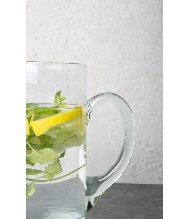 Karaf, gerecycled glas Ø10x19 cm