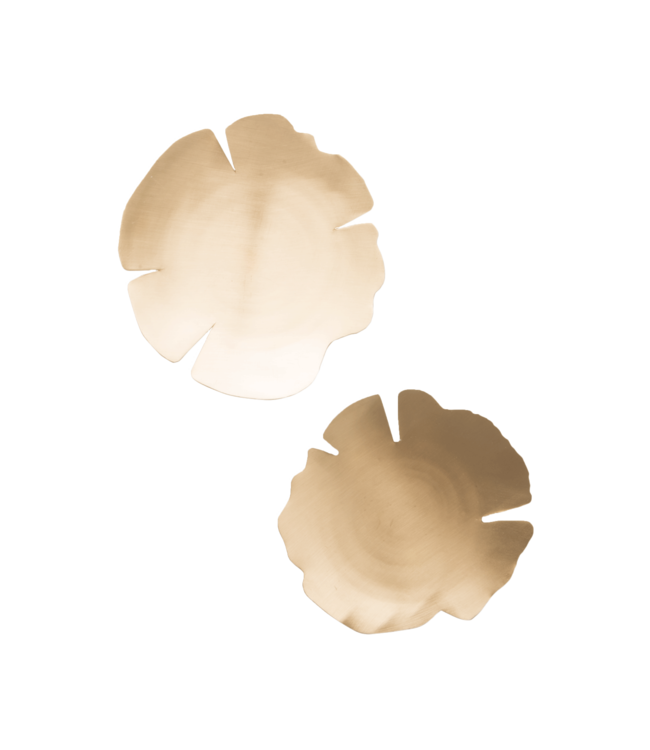 Leaves schaal 14 cm set van 2