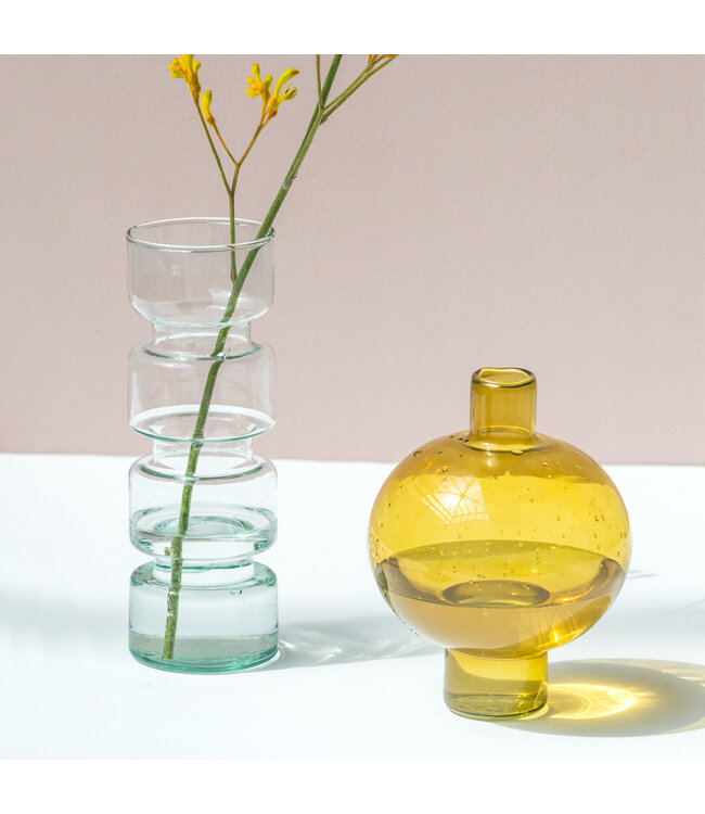 Vaas Paloma, gerecycled glas 26 cm