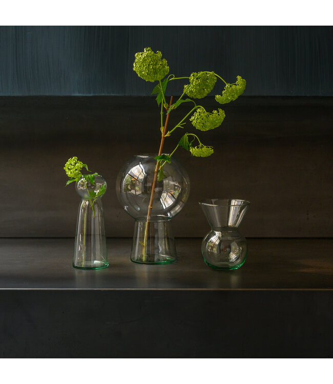 Vaas,  gerecycled glas 20,6 cm