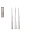 Dinerkaars swirl 20 cm wit - set 3 stuks