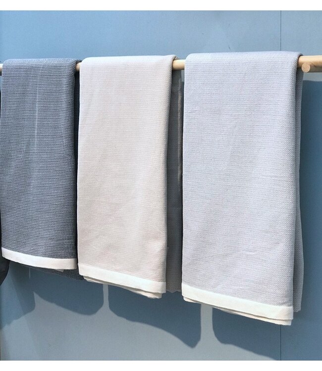 Plaid Grandfoulard Diamant - Grey - 190x300cm