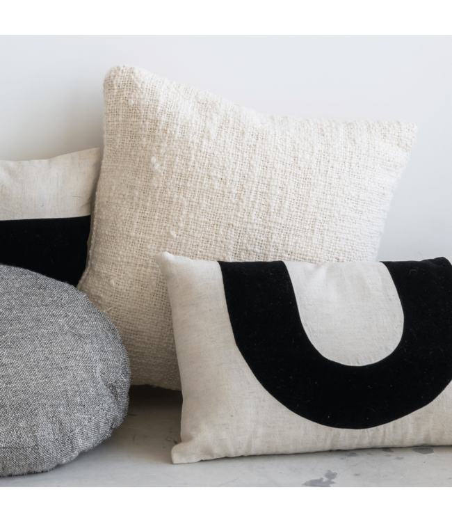 Sierkussen heavy slub, 45x45 cm