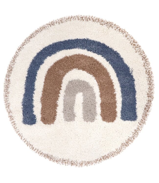 Kindertapijt regenboog bohemian, blauw