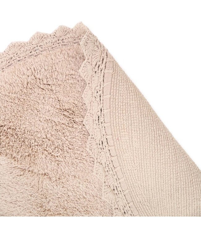 PERLA Nude tapis finition crochet