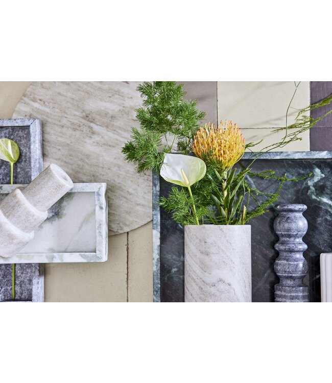 Dienblad marmer 30x12 cm, beige