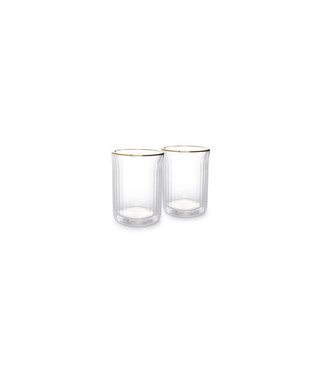 Salt & pepper Dubbelwandige glas Rome 0,28cl set/2