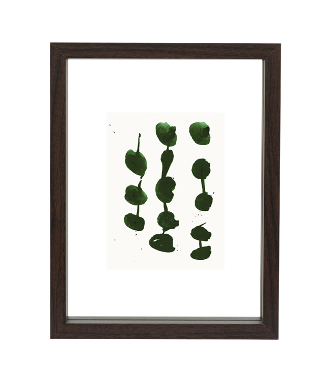 Fotolijst zwevend walnoot, S