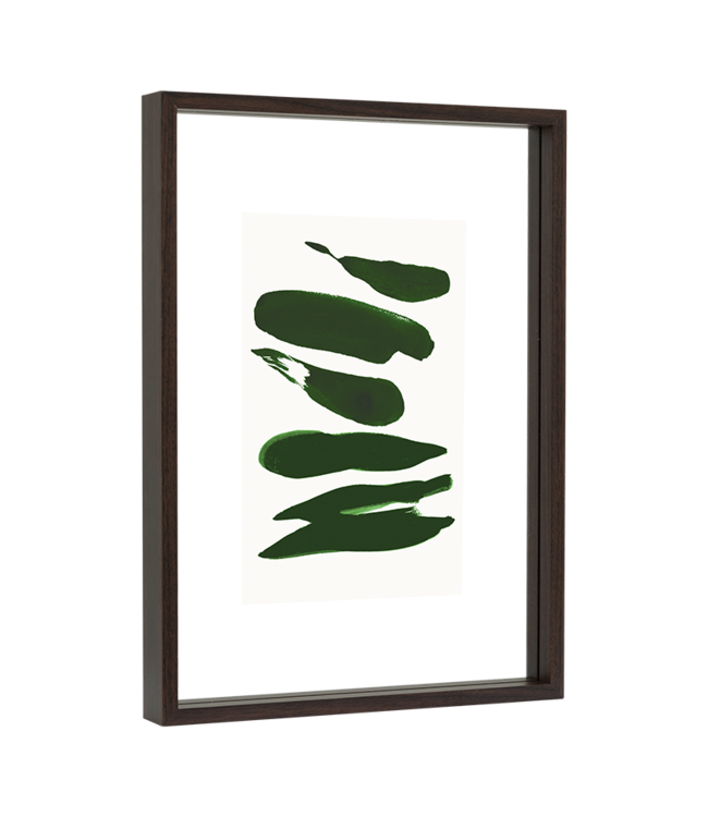 Fotolijst zwevend walnoot, L