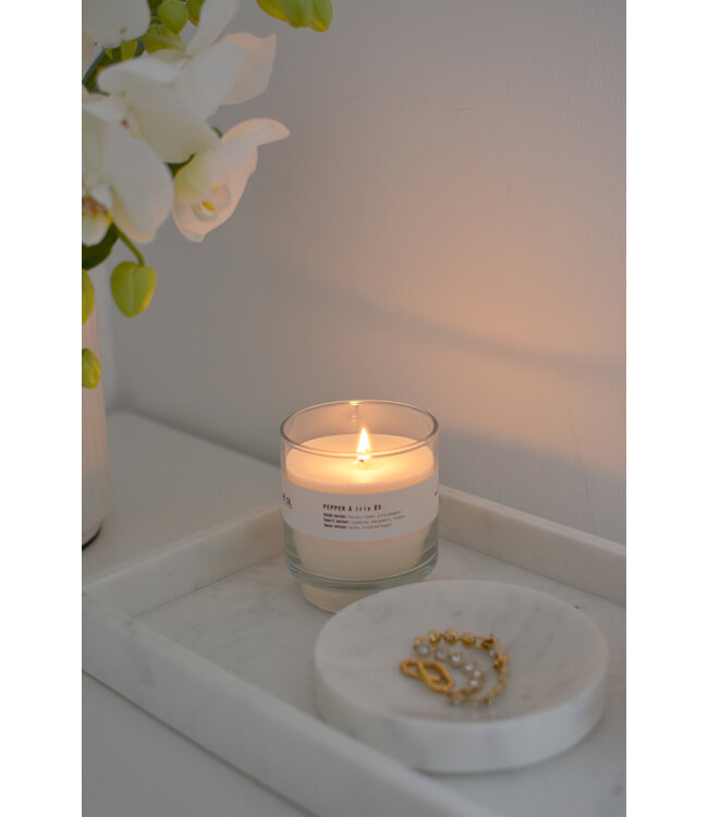 Serveerschaal marmer, wit