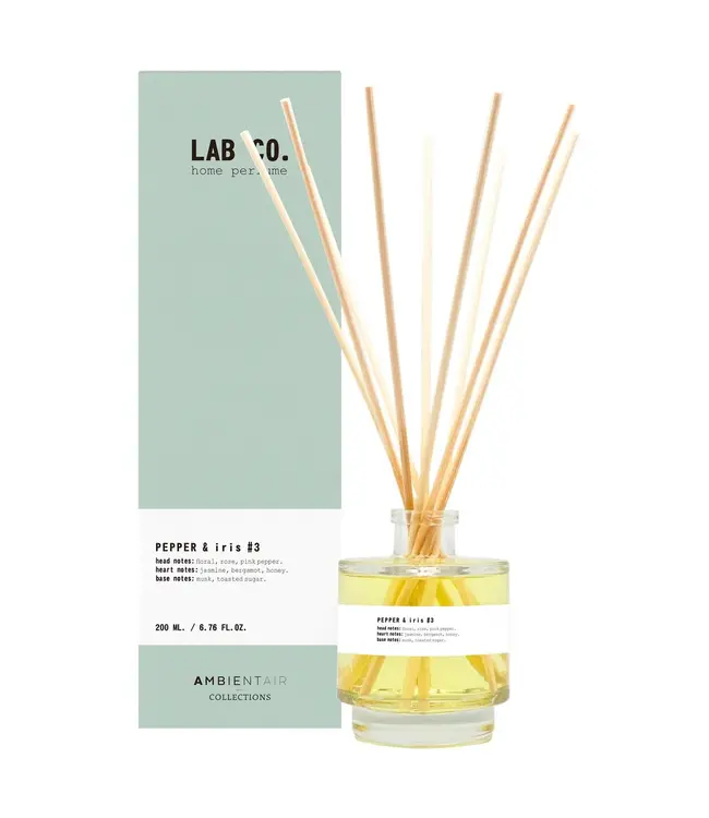 Geurstokjes Pepper & iris, 200 ml