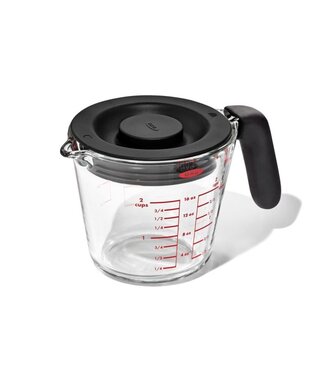 OXO Good Grips Maatkan met deksel glas, 500 ml