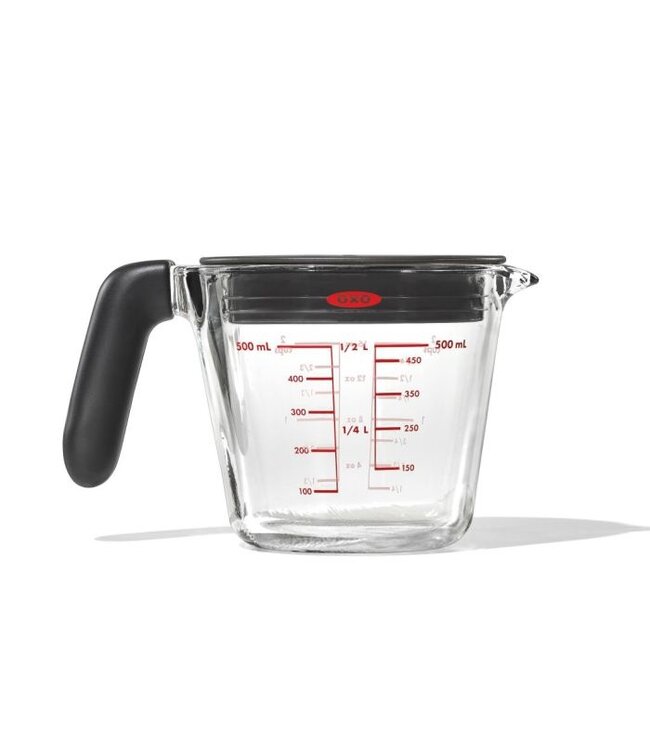 Maatkan met deksel glas, 500 ml