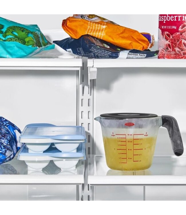 Maatkan met deksel glas, 500 ml