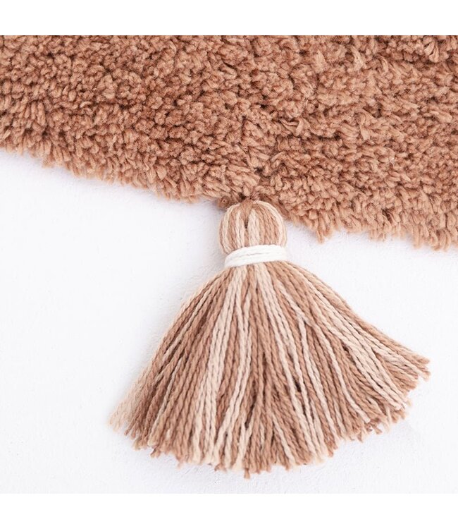 Yva  kindertapijt met pompons 122 cm