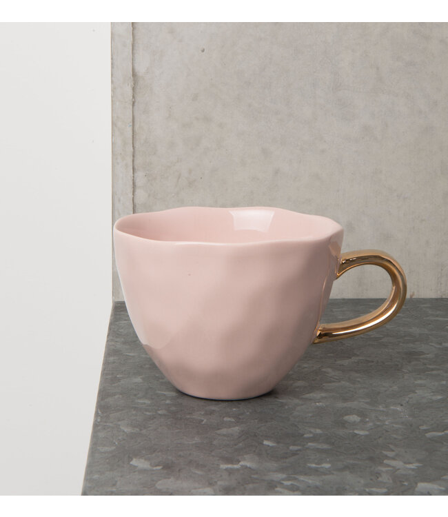 Good Morning cappuccino/thee,  old pink