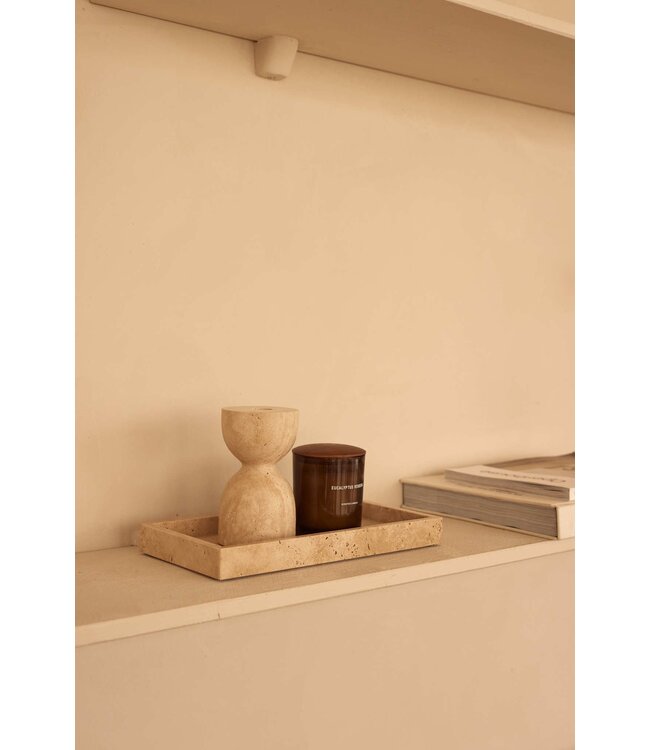 Travertine dienblad tray 15x30cm