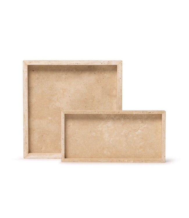 Travertine dienblad tray 15x30cm
