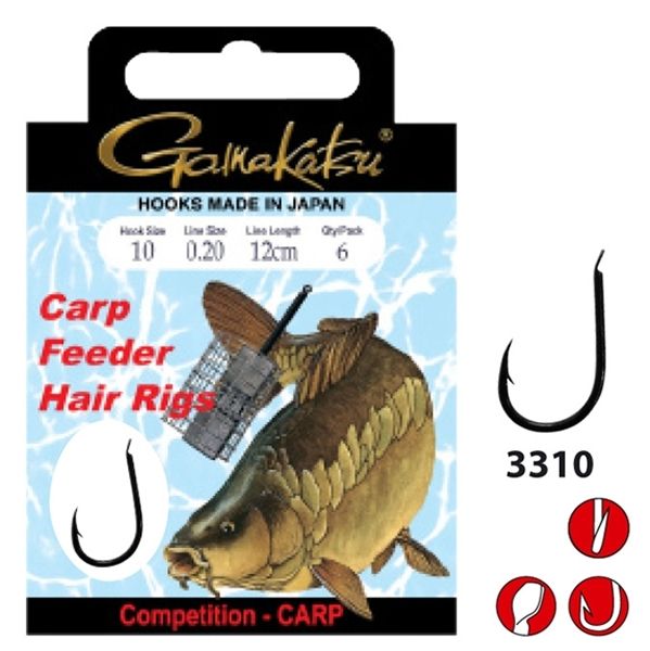 Gamakatsu Carp Feeder Hair Rigs - Fauna Hengelsport