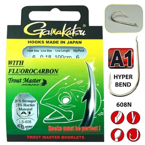 Gamakatsu Trout Master Fluorocarbon 608 N