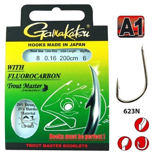 Gamakatsu Trout Master Fluorocarbon 623 N