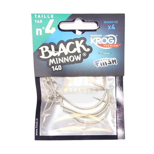 Fiiish Black Minnow Krog Premium VMC Hooks