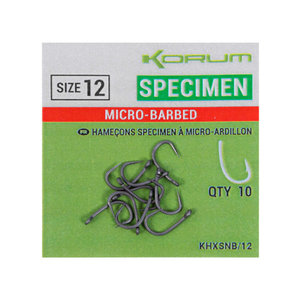 Korum Specimen Hooks - Barbed Specimen Hooks - Barbed