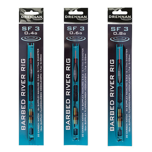 Drennan SF3 River Rigs - Barbed