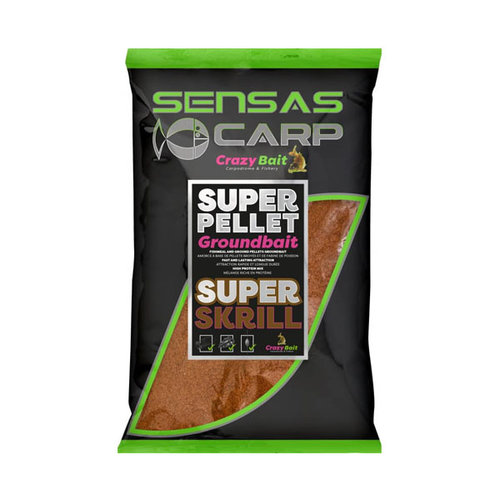 Sensas Crazy Bait Super Pellet Groundbait - Super Skrill