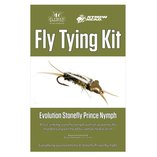 Flymen Fly Tying Kit - Nymph-Head Evolution Stonefly Prince Nymph Flymen Fly Tying Kit - Nymph-Head Evolution Stonefly Prince Nymph