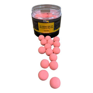 MTC Baits Hi-Visual Pop-Ups - Strawberry Big Fish Hi-Visual Pop-Ups - Strawberry Big Fish