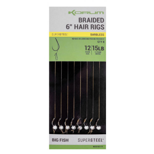 Korum Big Fish Braided Hair Rigs - Barbless