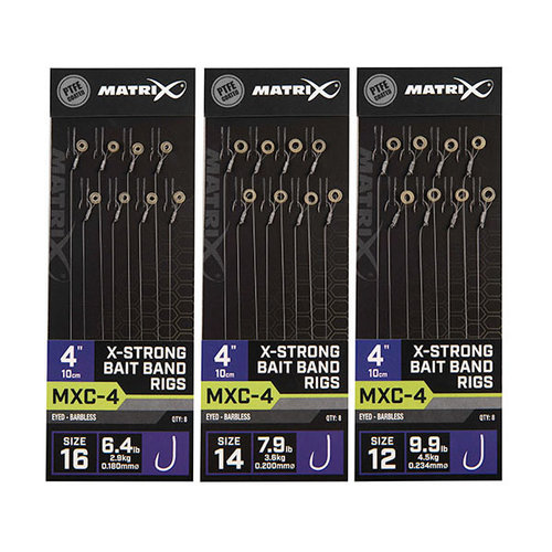 Matrix MXC-4 X-Strong Bait Band Rigs