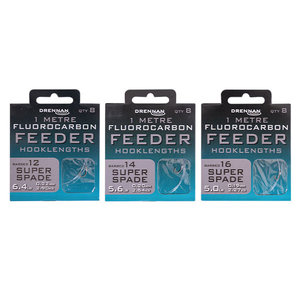 Drennan Fluorocarbon Super Spade Feeder Hooklengths Fluorocarbon Super Spade Feeder Hooklengths
