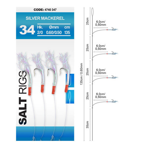 Silver Mackerel - Salt Rig 34 Spro Silver Mackerel - Salt Rig 34