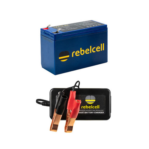 Rebelcell 12V 18Ah Lithium Li-ion Accu & Lader Set