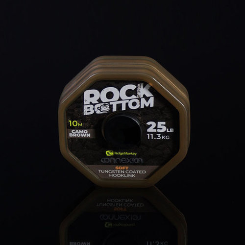 RidgeMonkey Connexion Rock Bottom Tungsten Soft Coated Hooklink