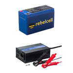 Rebelcell 12V 30Ah Lithium Li-ion Accu & Lader Set