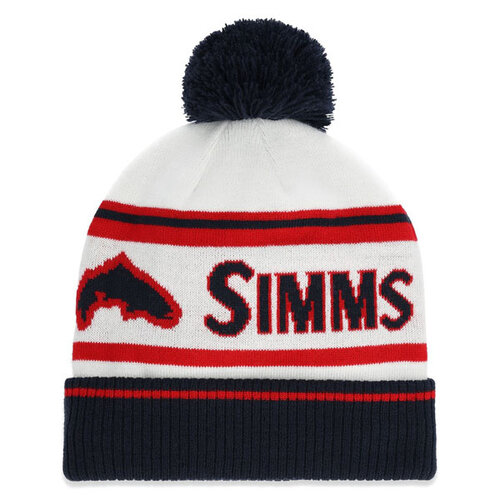 Simms Tip-Up Pom Beanie Americana