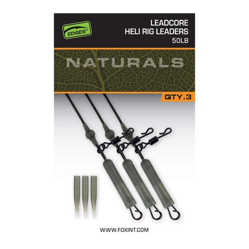 FOX Edges Naturals Leadcore Heli Rig Leaders