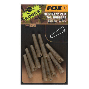FOX Edges Camo Slik Lead Clip Tail Rubbers Edges Camo Slik Lead Clip Tail Rubbers