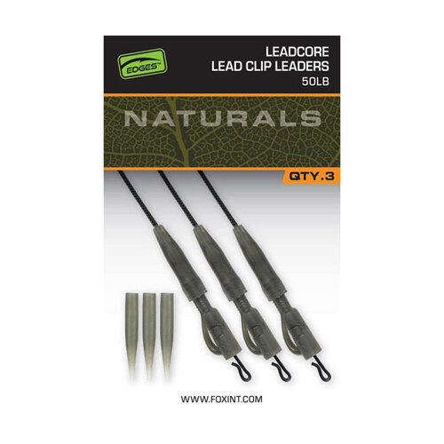 FOX Edges Naturals Leadcore Lead Clip Leaders