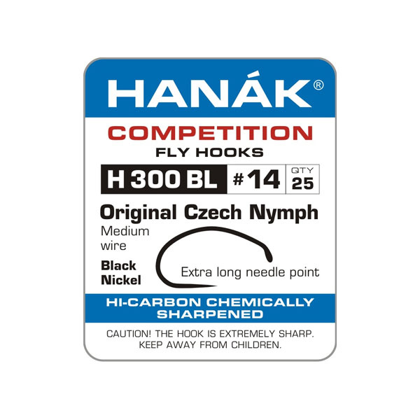 Hanak Competition Trockenfliegenhaken H100 BL, Stangenloses