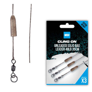 Nash Cling On Unleaded Solid Bag Leader Cling On Unleaded Solid Bag Leader