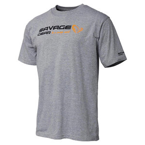 Savage Gear Signature Logo T-Shirt Grey Melange Signature Logo T-Shirt Grey Melange