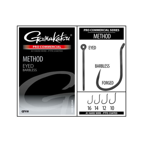 Gamakatsu Pro Commercial Method Eyed A1 Hooks - Barbless